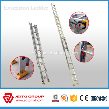 ADTO EN131 zusammenklappbare Leitern, 2-teilige Verlängerungsleiter, tragbare Aluminium-Leiter